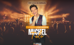 Michel Teló é primeira atração confirmada pela Prefeitura para aniversário de 359 anos de Atibaia